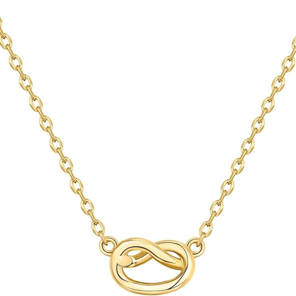 14K Gold Plated Dainty Cubic Zirconia Pendant Necklace for Women | Dot, Elephant
